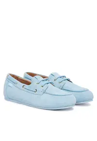 Mocasini dama - piele - albastru - model elegant