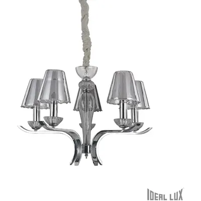 candelabru Event, 5 becuri, dulie E14, D:660 mm, H:700/1400 mm, Crom