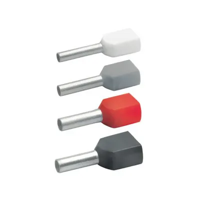 Pini izolat 2x2.5mmp L=10mm, 1pac=100buc
