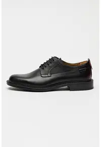 Pantofi din piele cu detaliu logo Lysander - Negru
