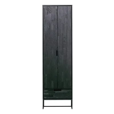 Dulap negru din lemn de frasin 60x210x36 cm Silas – WOOOD