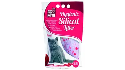 Nisip Silicat Pentru Pisici Mon Petit Ami Floral 3.8 L