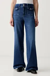 Mos Mosh blugi wide leg pentru femei Colette
