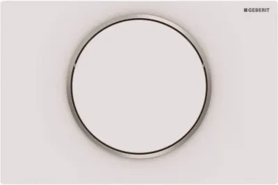 Clapeta actionare rezervor wc cu spalare start-stop, alb mat, Geberit Sigma10
