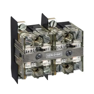 Bloc Contacte Revenire Cu Arc - 2 No - Montare Frontala, Center De 40 Mm