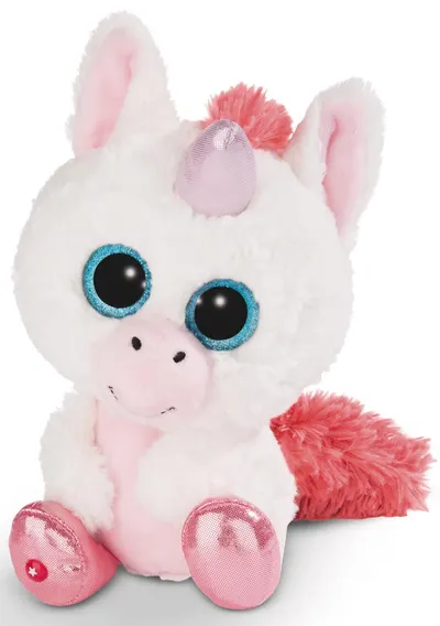 Jucarie de plus Nici Glubschis - Unicorn Milky Phi, 15 cm