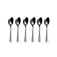 Set 6 Lingurite din Inox, Berglander, Negru