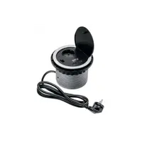 Priza incorporabila pentru birou 1xSchuko si 2xUSB negru
