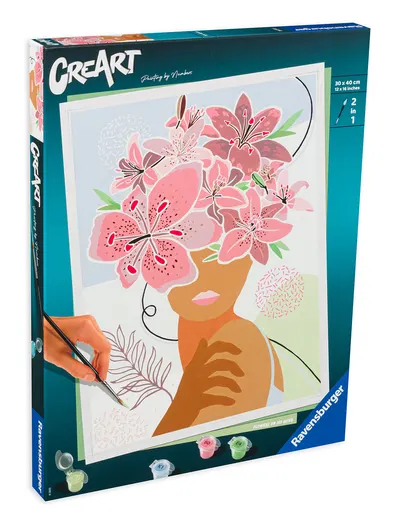 Set de pictură Ravensburger CreArt - Flori în mintea mea