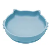 Bol din silicon Kitty II - Aqua Blue, 1 bucata, Appekids