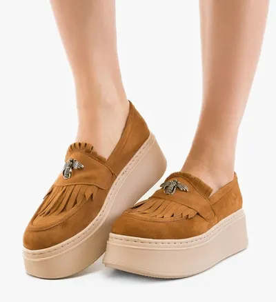 Pantofi Casual Kahun Camel