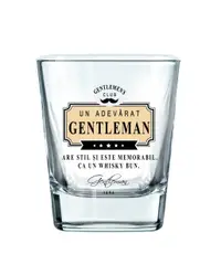 Pahar whisky „Are stil și este memorabil"