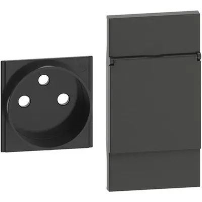 L.NOW - placa priza FR/BE capac 2M NEGRU