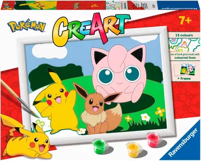 Set pictură după numere Ravensburger CreArt - Pokemon