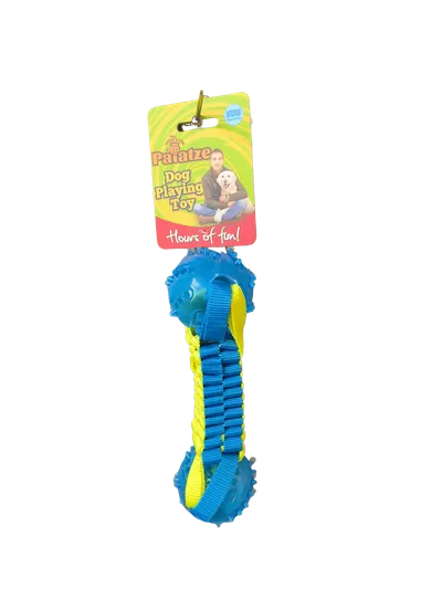 Paiatze Dog Floating Webbing Tpr Dumbell 22 Cm