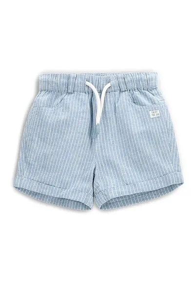 Pantaloni scurti baieti WC5119501HBN - Bumbac/In - Albastru deschis - Albastru deschis