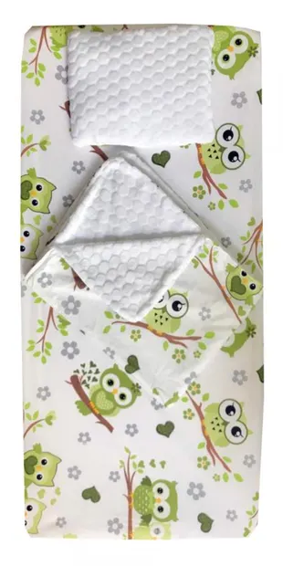 Set 3 piese de iarna paturica cu cearsaf si pernuta 160x80 cm