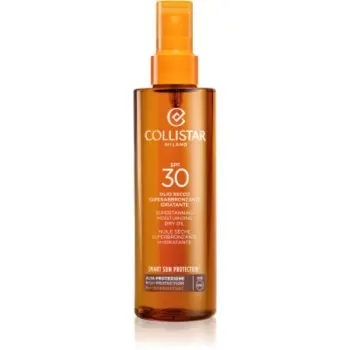 Collistar Smart Sun Protection Supertanning Moisturizing Dry Oil SPF 30 ulei uscat cu protecție solară SPF 30