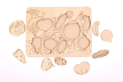 Puzzle de colorat - Legume