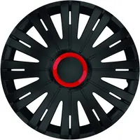 Set Capace Roti 16 Negre Cu Inel Rosu Active