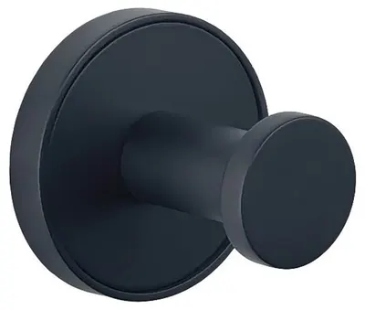 Agățătoare de perete simplă Inter Ceramic - Lusso, Ø5 х 4.15 cm, Black Matt