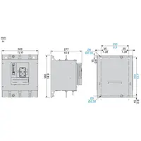 Demaror progresiv Altivar ATS480, 250 A, de la 208 pana la 690V AC, tensiune de comanda de la 110 pana la 230V AC