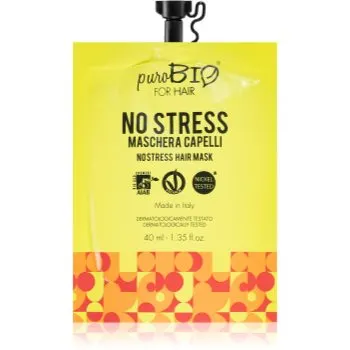 puroBIO Cosmetics No Stress Mască de păr cu efect revitalizant