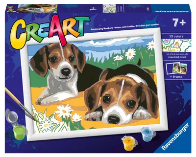 Set de pictură pe numere Ravensburger CreArt - Micii prieteni