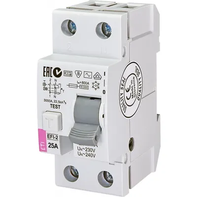 Diferențial RCCB EFI-P2 AC 25/0.03