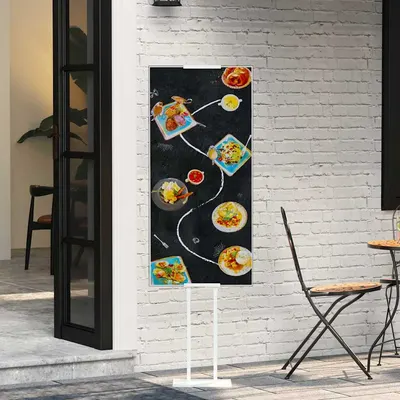 vidaXL Panouri pentru Târguri 2 buc. Alb 30 x 23,5 x 210 cm Oțel
