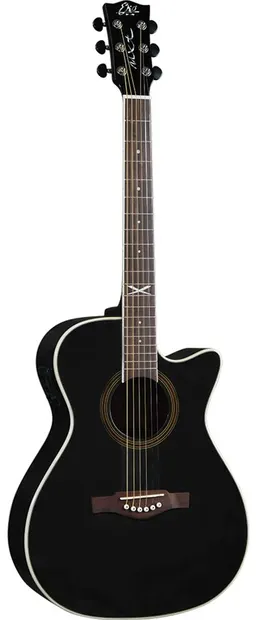 Chitară electro-acustică EKO - NXT A100ce, neagră