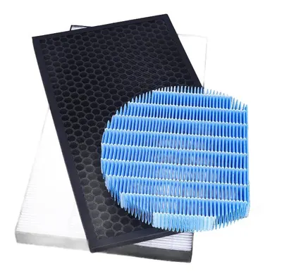 Set 3 filtre hepa, carbon si umidificare de la PAA-home compatibile cu umidificatorul/purificatorul Sharp KC-D40E-W KC-D50 KC-E50 KC-F50 KC-D40E