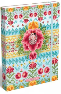 Mapa cu elastic din carton Lizzy Card - Frida Cahlo cielo azul