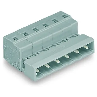 1-conductor male connector; 2.5 mm²; Pin spacing 7.5 mm; 9-pole; 2,50 mm²; gray