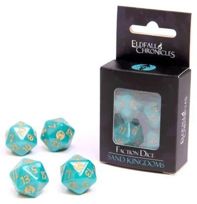Accesoriu pentru joc de societate Eldfall Chronicles: Northern Wind - Faction Dice - Sand Kingdoms