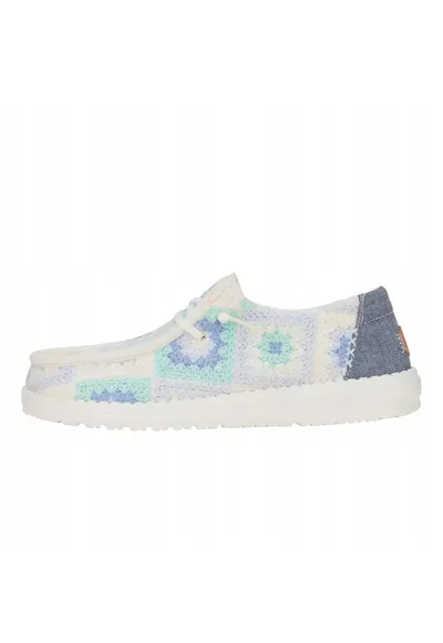 Mocasini Femei Spuma EVA - Wendy Cottage Crochet - Albastru - Albastru