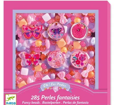 Set creativ de bijuterii Djeco Fancy Beads - Fluturi