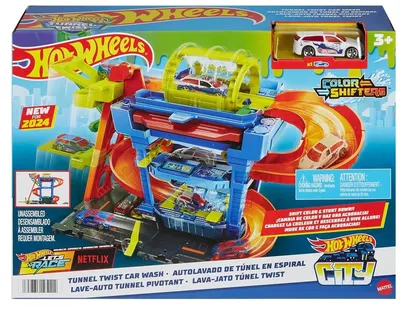 Set de joaca Hot Wheels City -Spălătorie auto cu schimbare de culoare