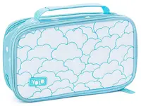 Penar școlar cu mâner YOLO Clouds - 2 fermoare