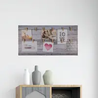 Rama foto canvas cu carlige pentru poze (6 poze)