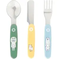 Badabulle Cutlery tacâmuri pentru copii 12 m+ 3 buc
