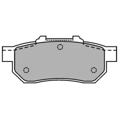 Set placute frana, frana disc DELPHI LP1456