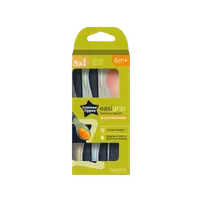 Set lingurite ergonomice multicolor +6 luni, 5 bucati, Tommee Tippee