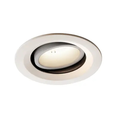 Spot incastrat, NUMINOS MOVE M Ceiling lights, white Indoor LED recessed ceiling light white/white 4000K 55° rotating and pivoting