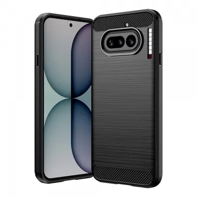 Husa pentru Nothing Phone (4a), Techsuit, Carbon, Neagra