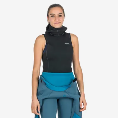 Maiou scufundări cu cagulă neopren 3/2mm Negru/Gri