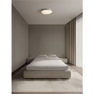 Plafoniera LUTON Coffee Brown Aluminiu Mat Alb Acrylic Diffuser LED 47 Wat 230 Volt 3525Lm 3000K IP20