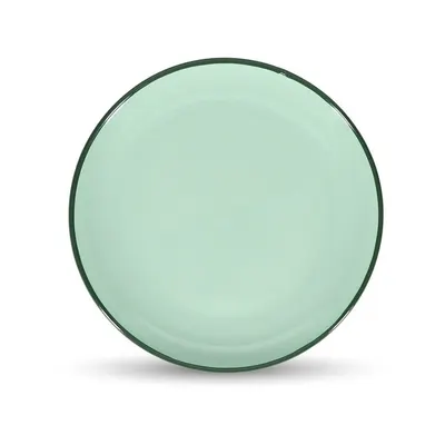 Farfurie verde pentru desert din gresie ø 18 cm Duo – ONA
