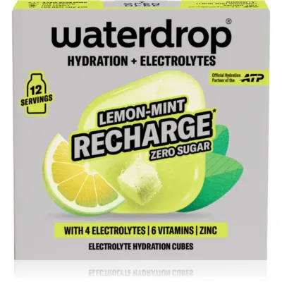 Waterdrop Microlyte băutură electrolitică pentru rehidratare cu vitamine Lemon Mint Recharge 12 buc