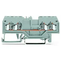 4-conductor through terminal block; 1.5 mm²; center marking; for DIN-rail 35 x 15 and 35 x 7.5; CAGE CLAMP®; 1,50 mm²; yellow